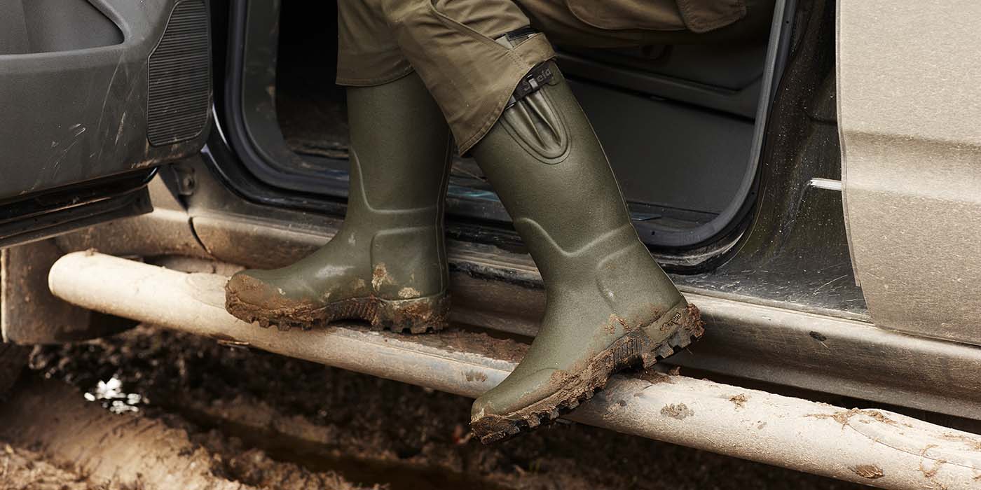 Stivali In Gomma Seeland Hillside Classic Per Uomo - Colore Verde Pino, Plantare In PU Stampato, Fodera Personalizzata, Comfort Duraturo
