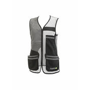 Clayclo Men's Olympia Pro Master Skeet Vest - Black, Grey & Lime Green
