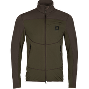 Harkila Olaf Fleece Jacket - Shadow Brown/Forest Night
