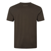 Harkila Logo Band S/S T-Shirt - Shadow Brown/Tarmac