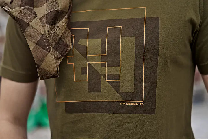 Harkila H-Logo S/S T-Shirt - Dark Olive