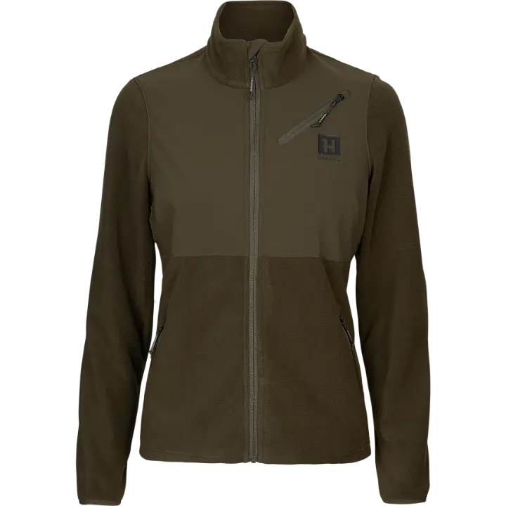 Harkila Ladies Fjell Fleece Jacket - Hunting Green/Willow Green