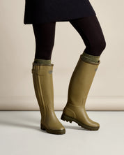 Le Chameau Women's Chasseur Neo Wellington Boots - Vert Vierzon (Black Neoprene)