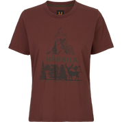 Harkila Nature Ladies S/S T-Shirt - Hot Chocolate