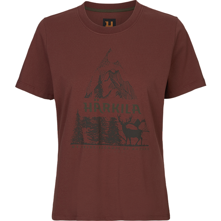 Harkila Nature Ladies S/S T-Shirt - Hot Chocolate