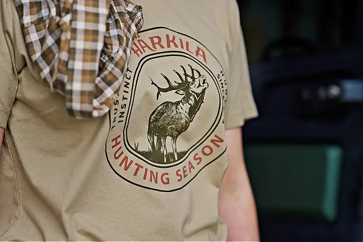 Harkila Stag Badge Ladies S/S T-Shirt - Sand