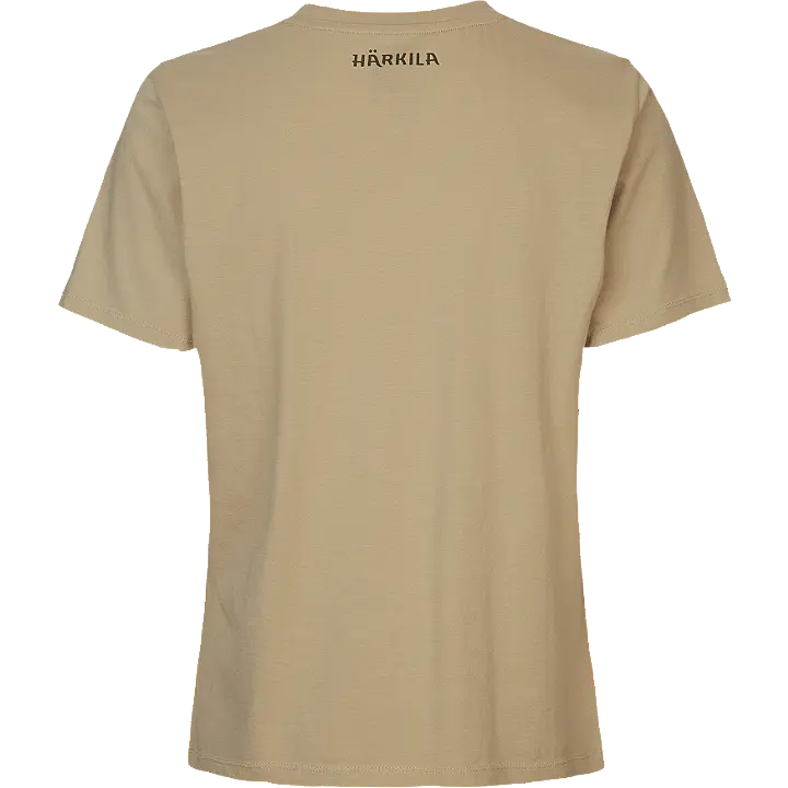 Harkila Stag Badge Ladies S/S T-Shirt - Sand