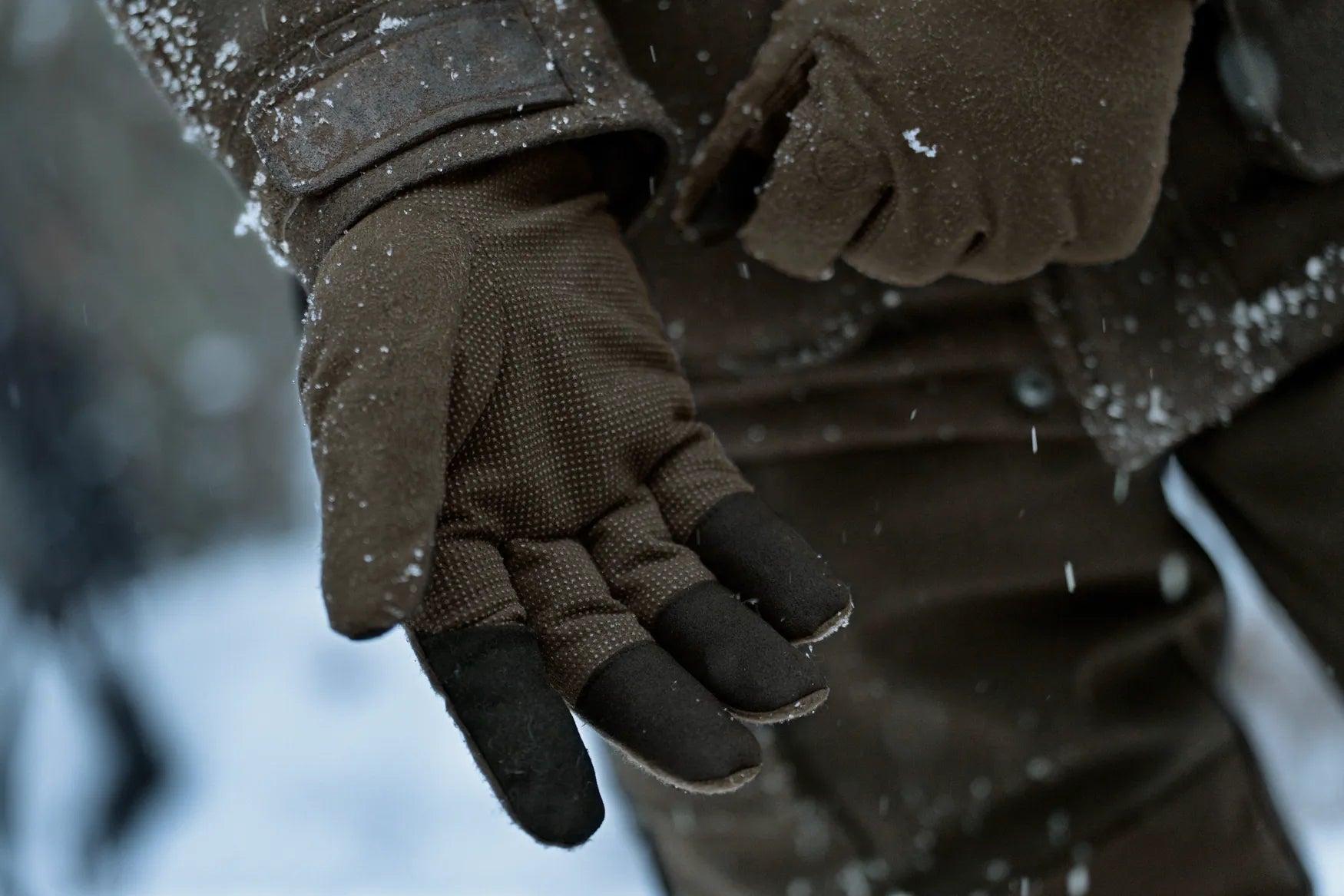 Harkila Garor HWS Gloves w/Foldback Finger - Hunting Green