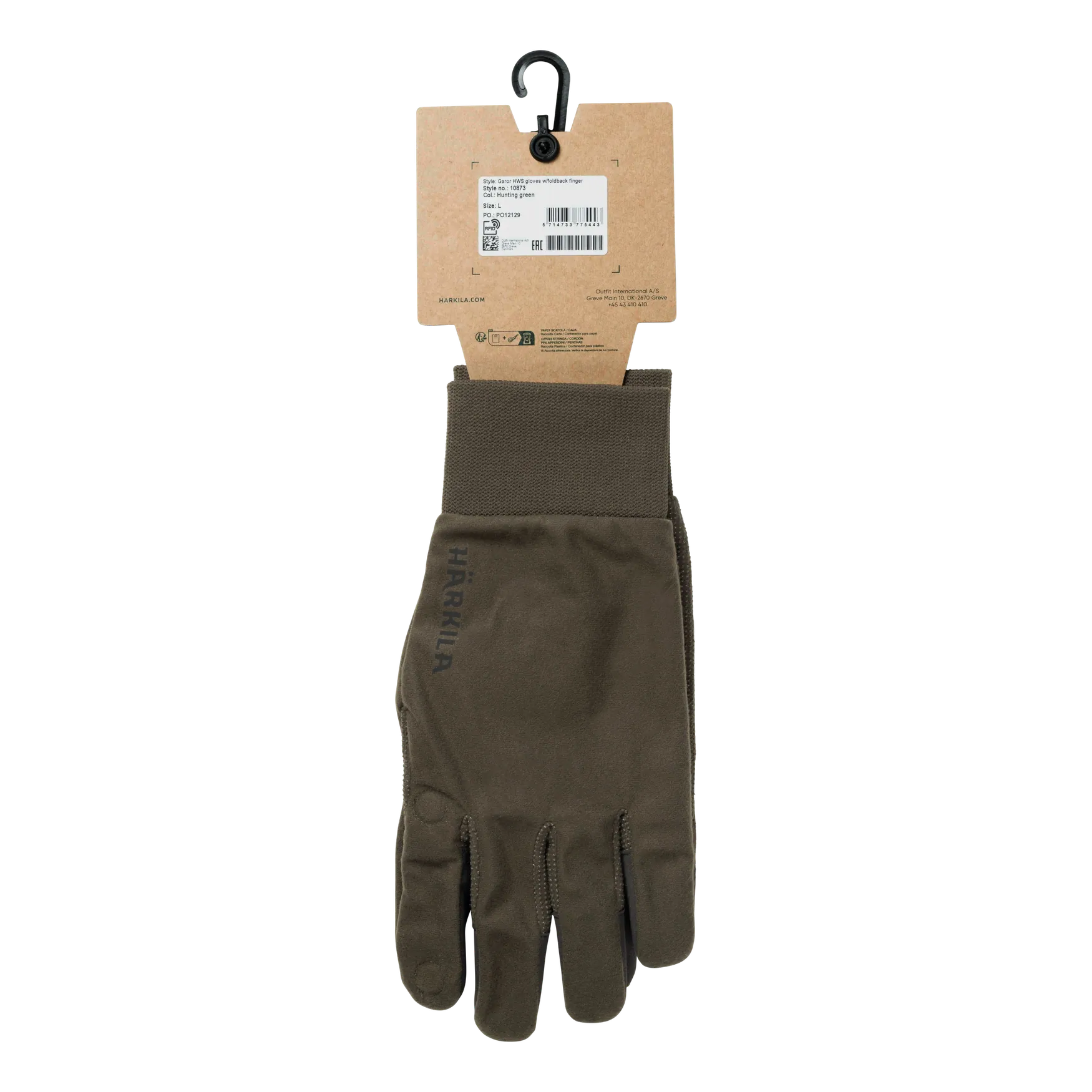 Harkila Garor HWS Gloves w/Foldback Finger - Hunting Green