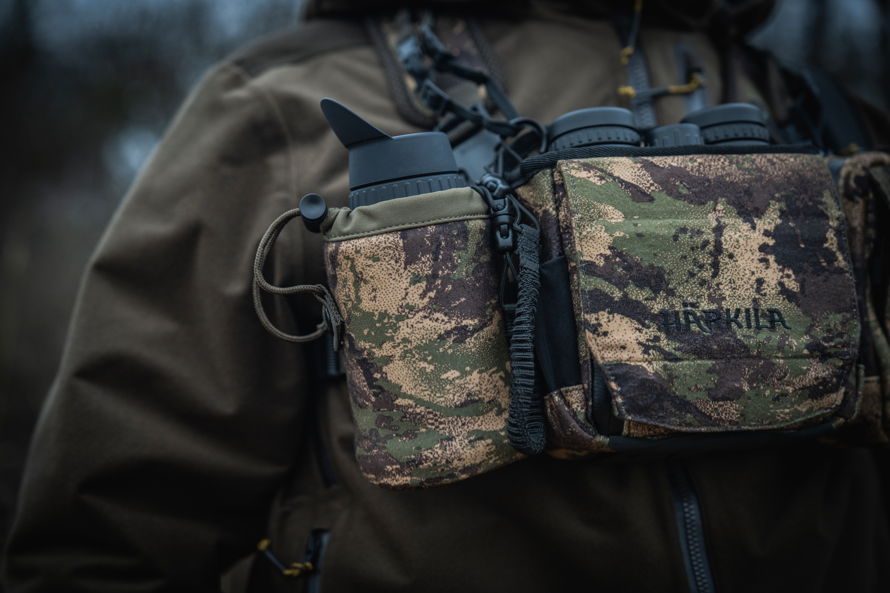 Harkila Thermal Camo Spotter Pouch - AXIS MSP Forest Camo