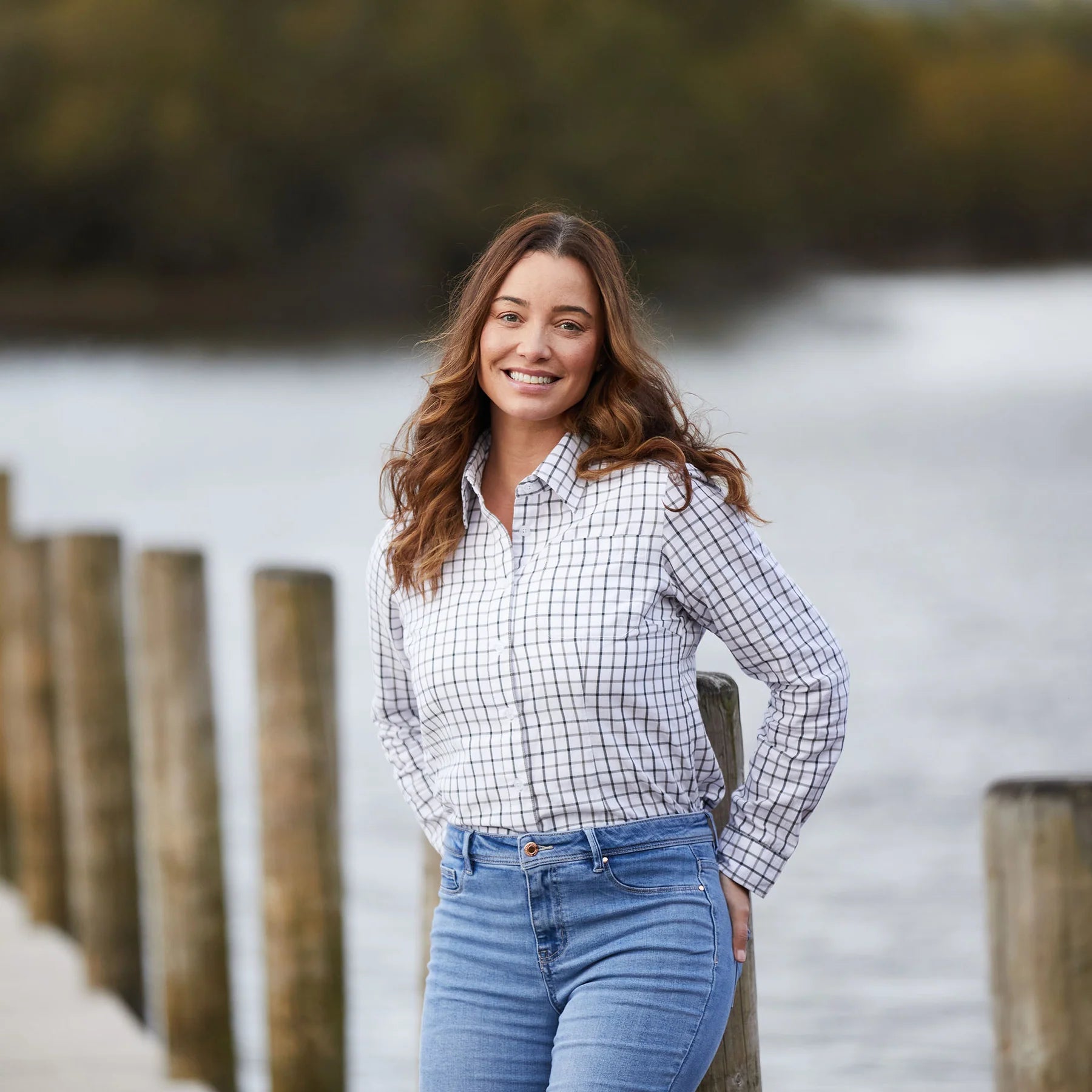 Ridgeline Women's Sedgebrook Shirt - Deep Forest/Smokey Olive Check