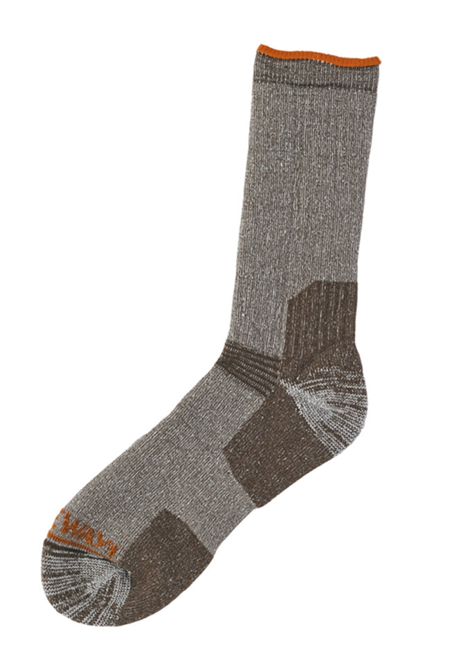 Gateway1 Ultra Calf Socks - Dark Brown Melange