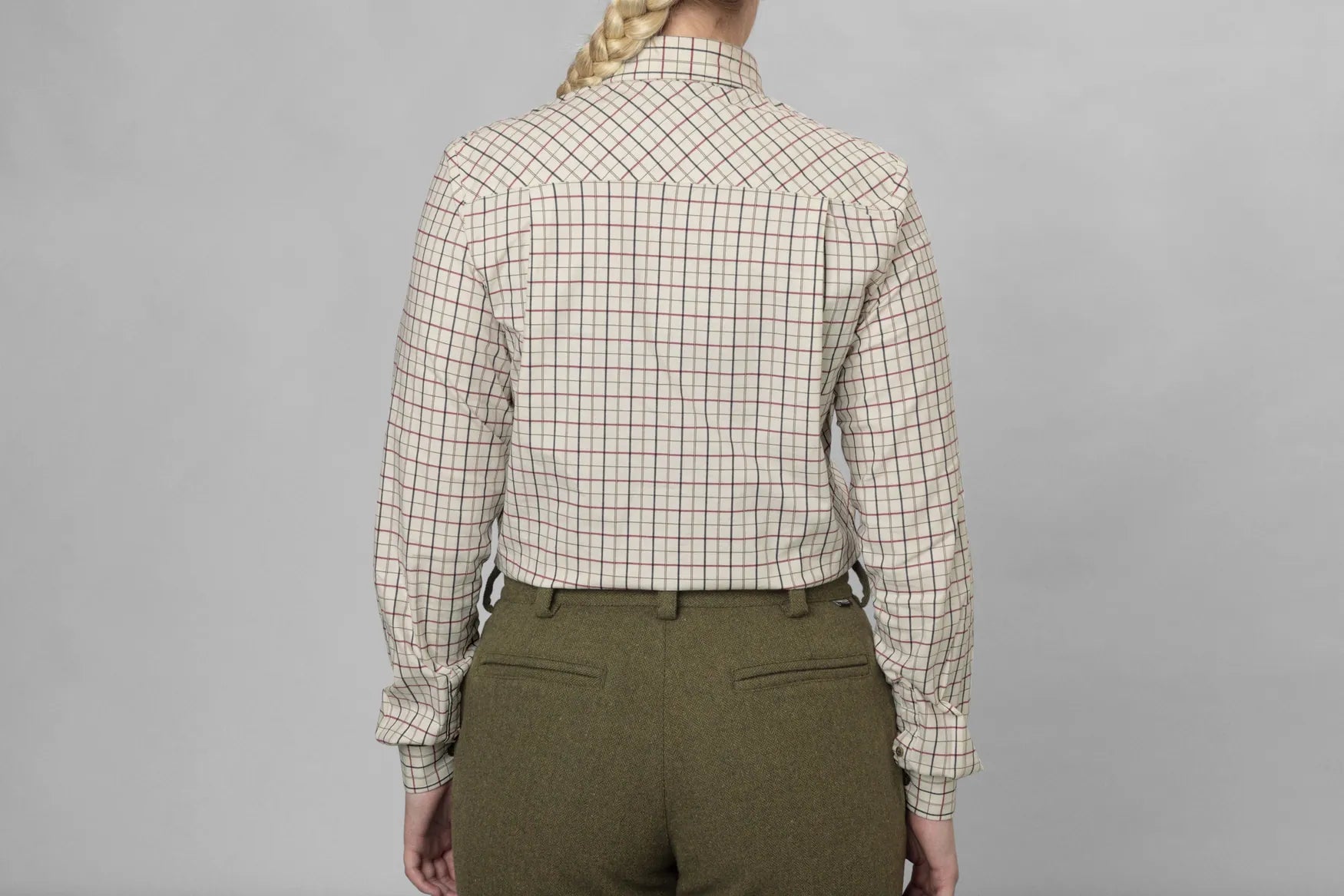 Seeland Kerry Ladies Shirt - Cabernet/Blue Check