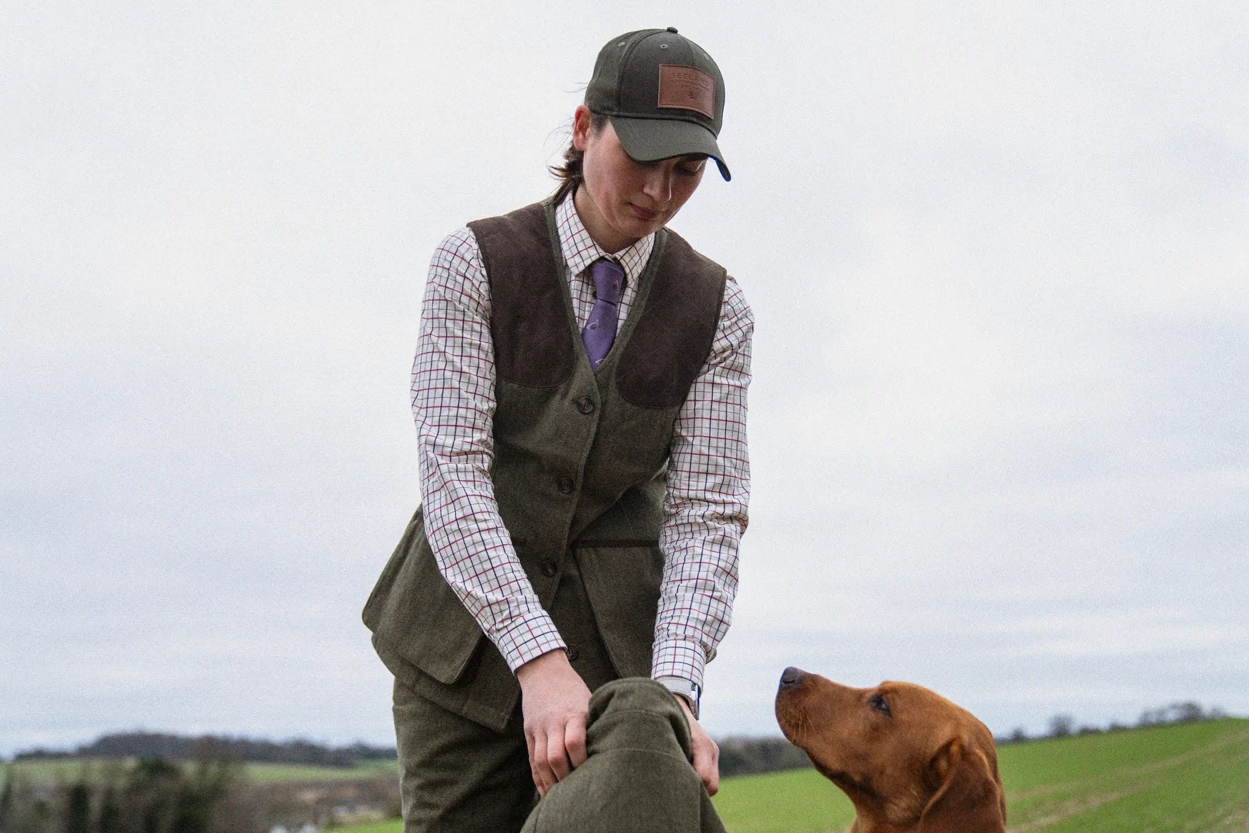 Seeland Kerry Ladies Shirt - Cabernet/Blue Check