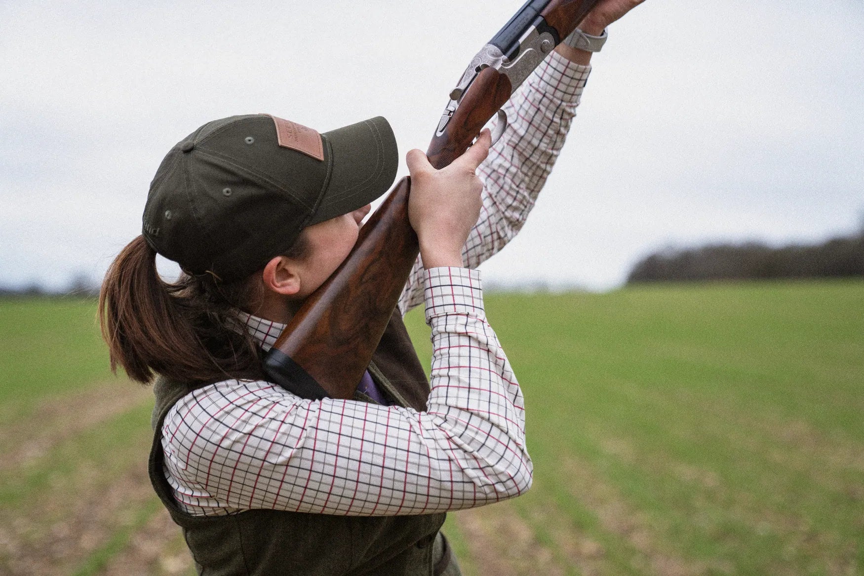 Seeland Kerry Ladies Shirt - Cabernet/Blue Check