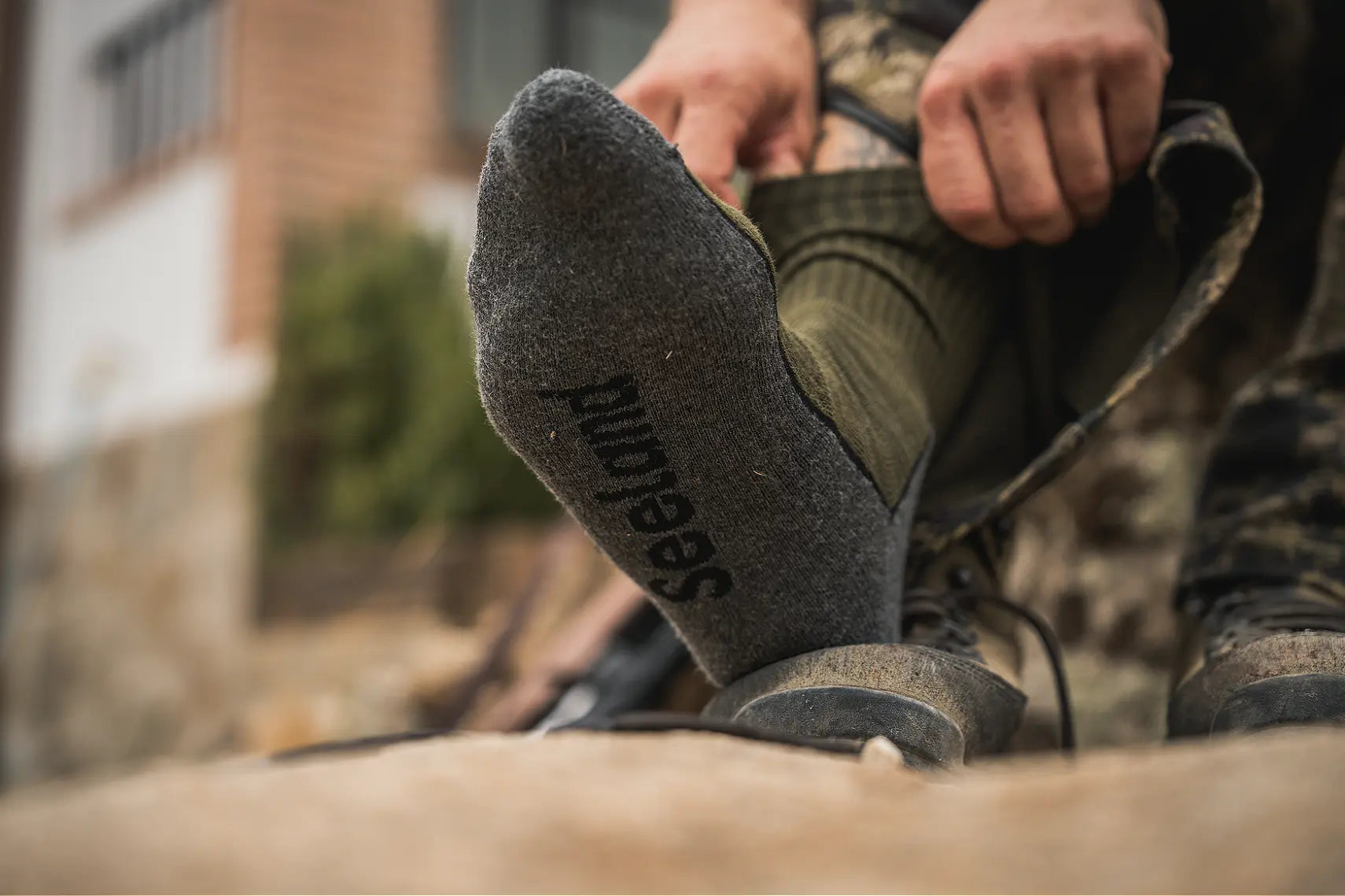 Seeland Field Socks 3Pack - Pine Green/Dark Grey