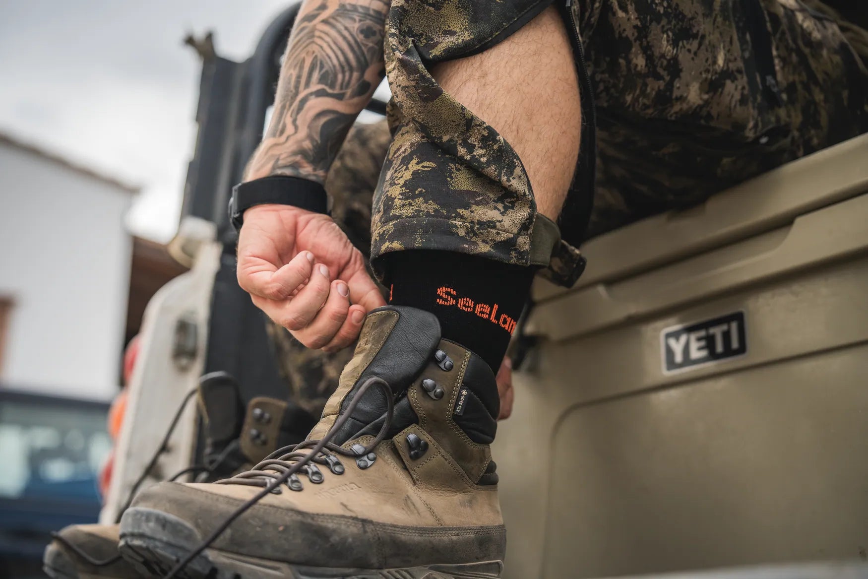 Seeland Field Coolmax Sock - 2Pack - Black/Dark Grey