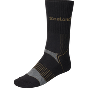 Seeland Field Coolmax Sock - 2Pack - Black/Dark Grey