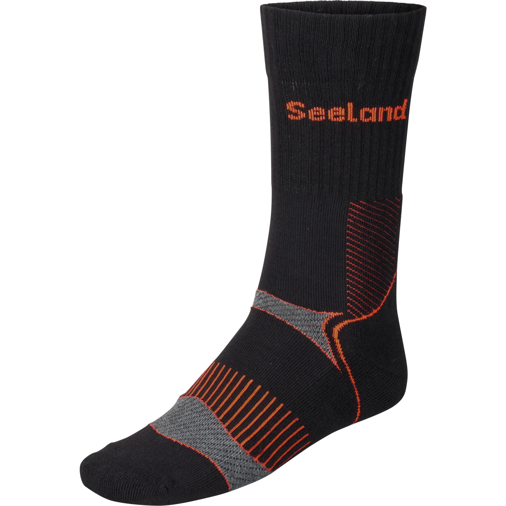 Seeland Field Coolmax Sock - 2Pack - Black/Dark Grey