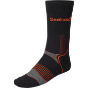 Seeland Field Coolmax Sock - 2Pack - Black/Dark Grey