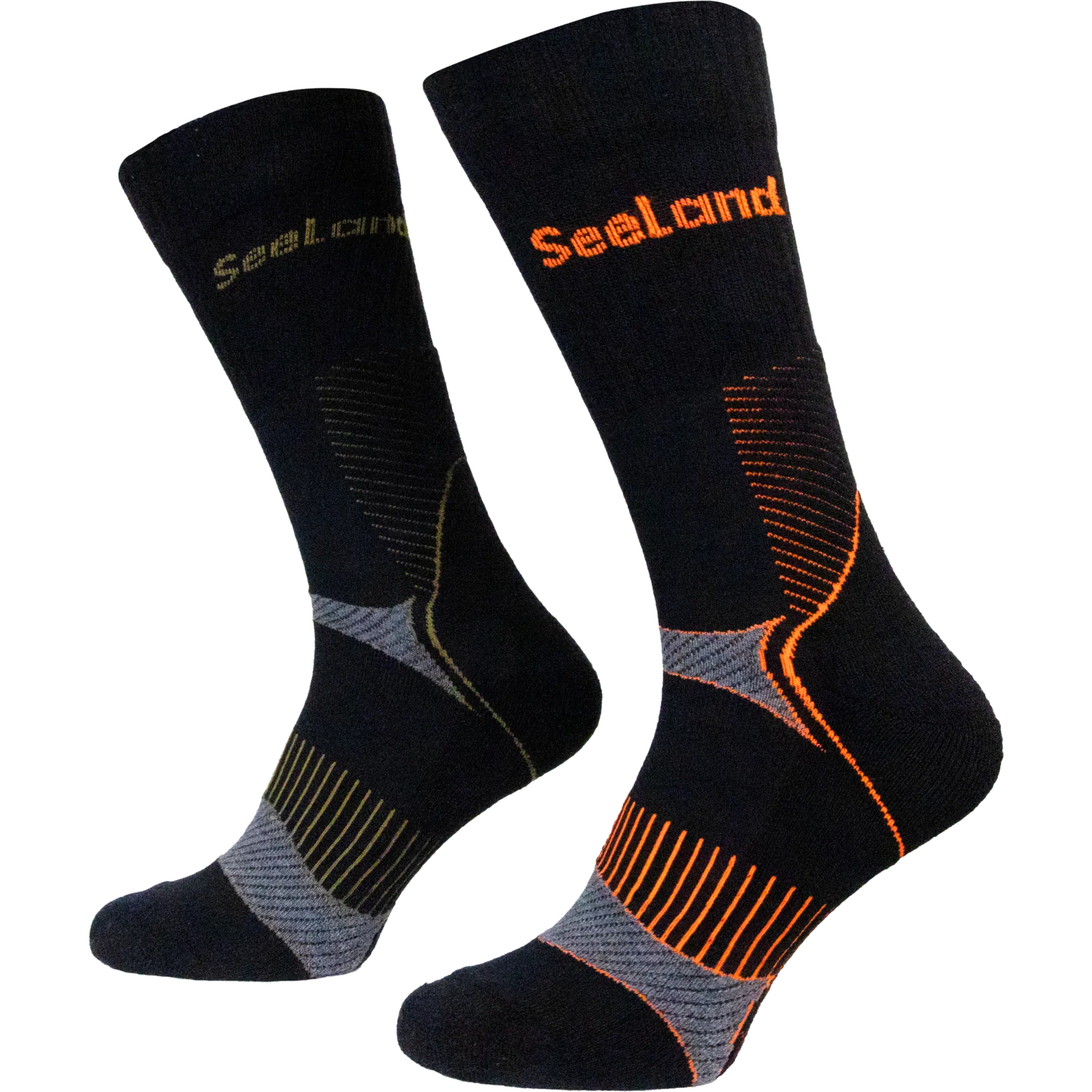 Seeland Field Coolmax Sock - 2Pack - Black/Dark Grey