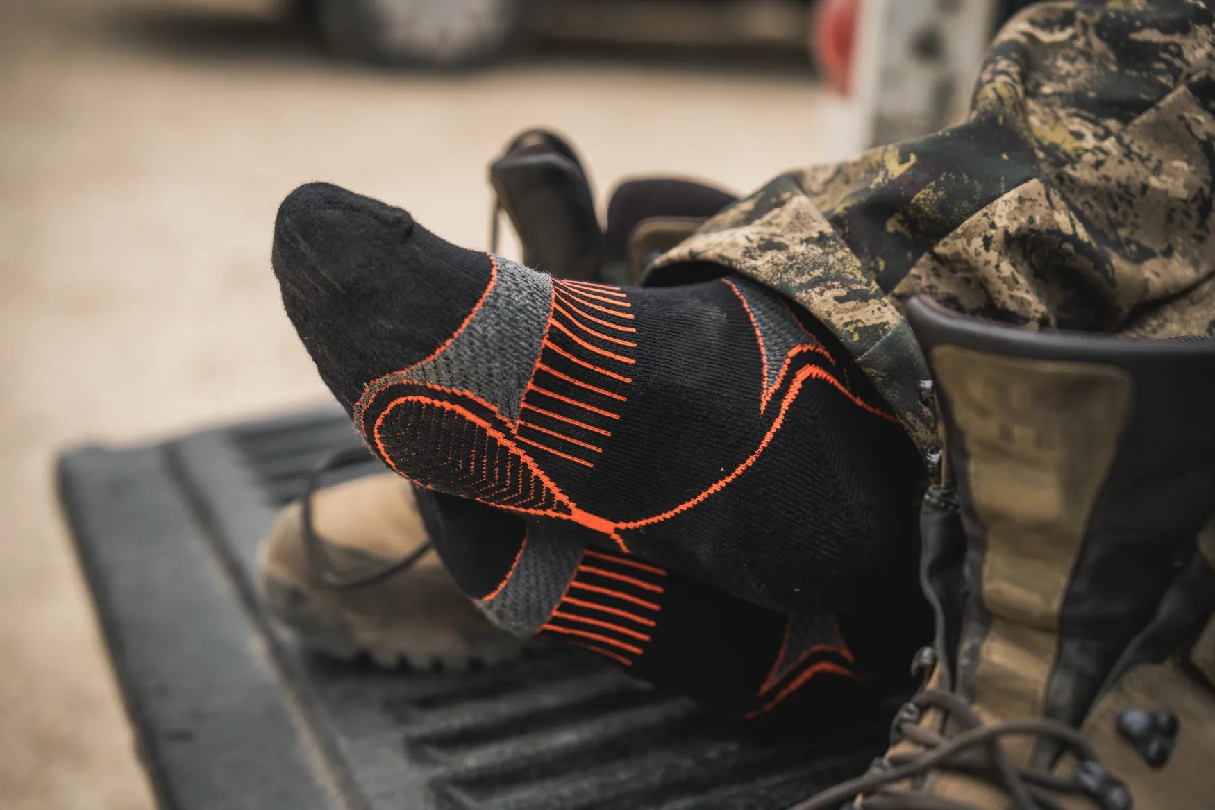 Seeland Field Coolmax Sock - 2Pack - Black/Dark Grey