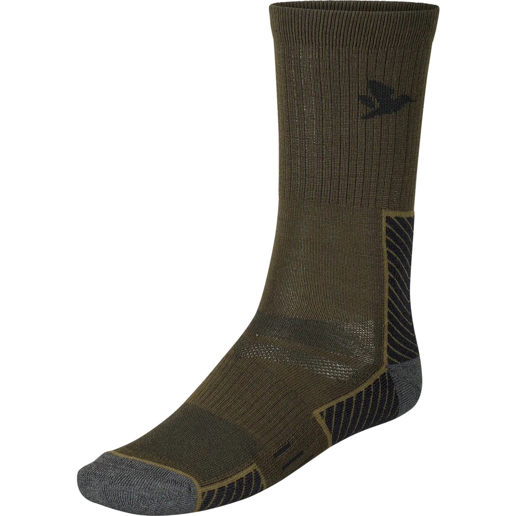 Seeland Field Merino Sock - 2Pack - Pine Green/Military Olive