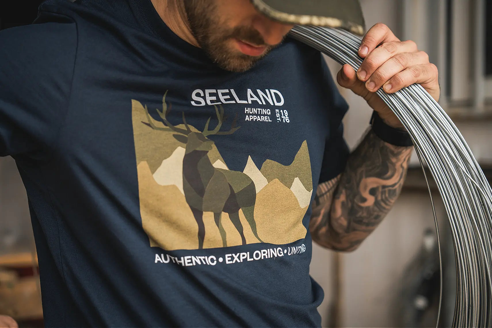 Seeland Fragment T-Shirt - Dark Navy