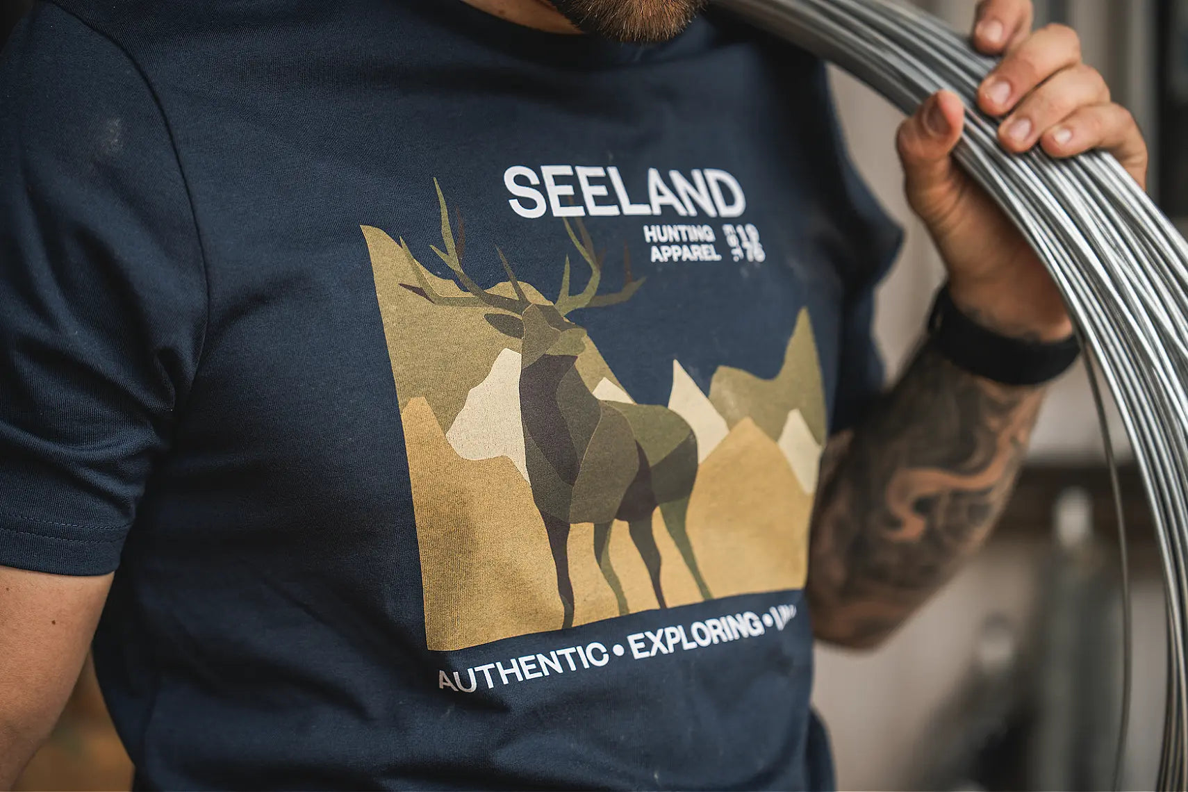 Seeland Fragment T-Shirt - Dark Navy