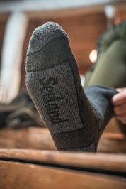 Seeland Field Thermo Sock - 2Pack - Pine Green Melange/Grey Melange