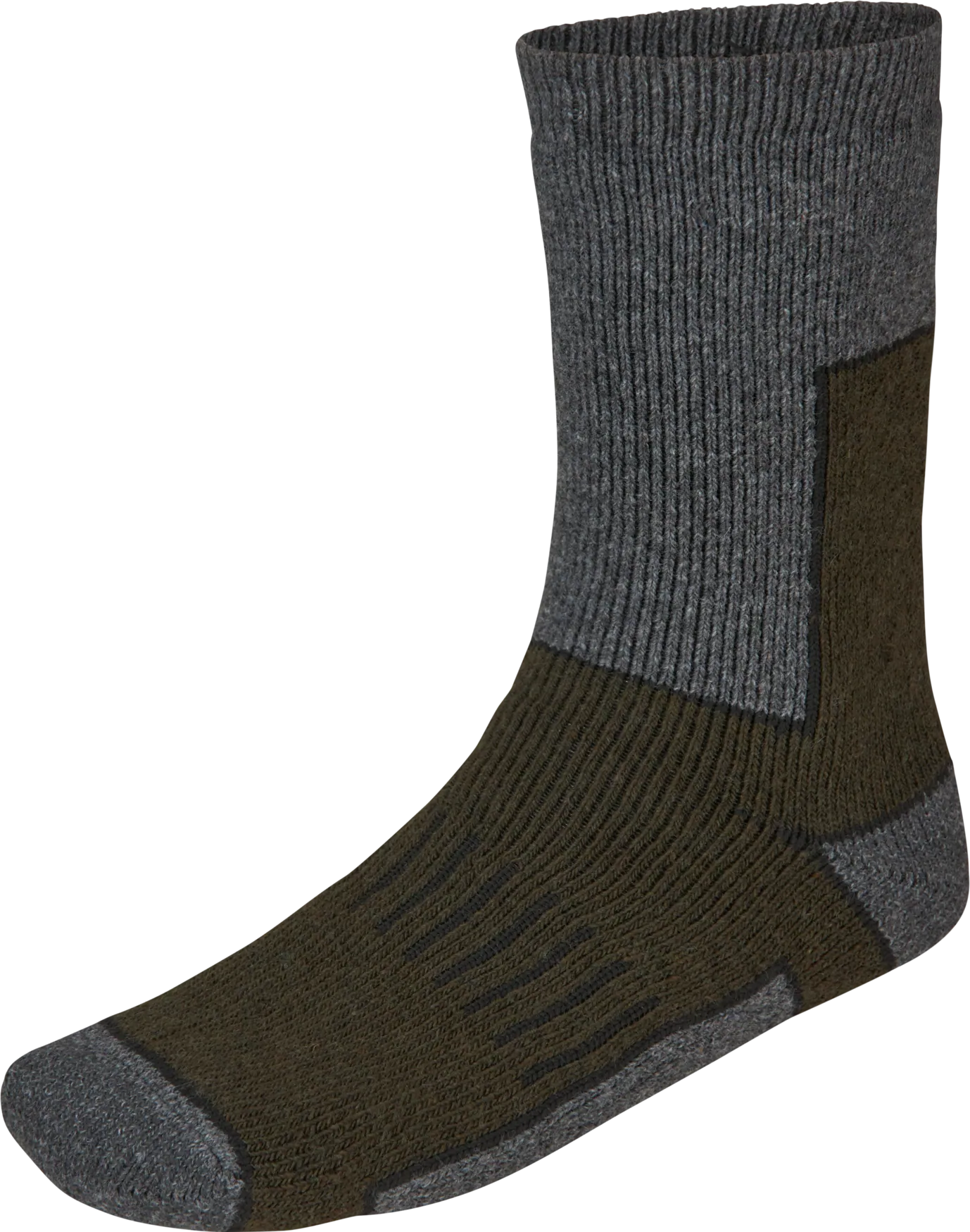 Seeland Field Thermo Sock - 2Pack - Pine Green Melange/Grey Melange