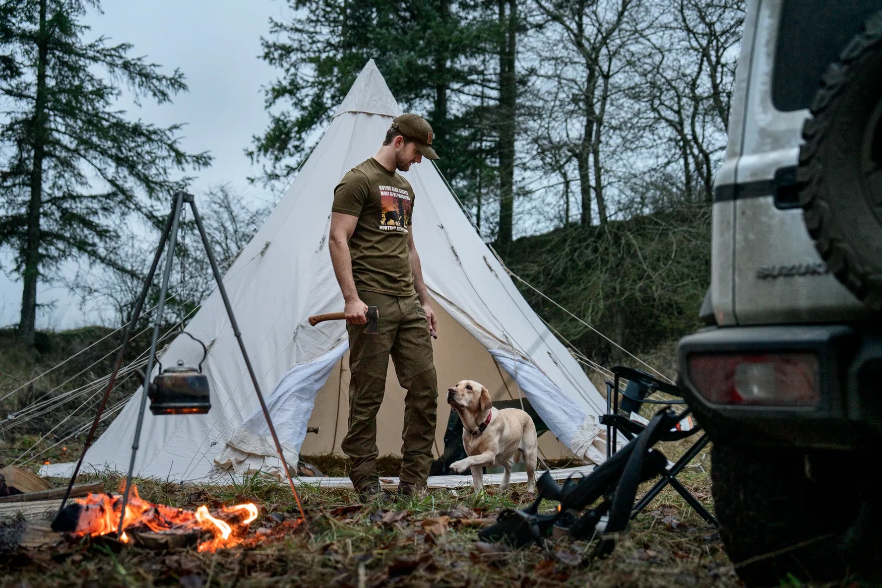 Seeland Highseat Sunset T-Shirt - Light Pine