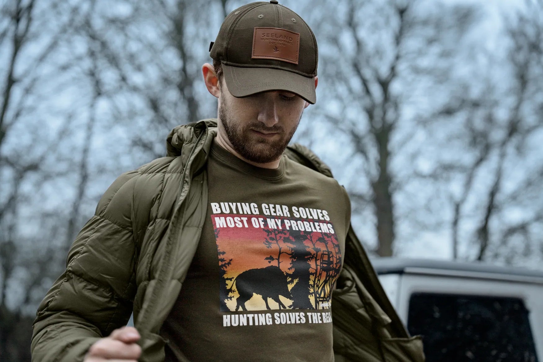 Seeland Highseat Sunset T-Shirt - Light Pine