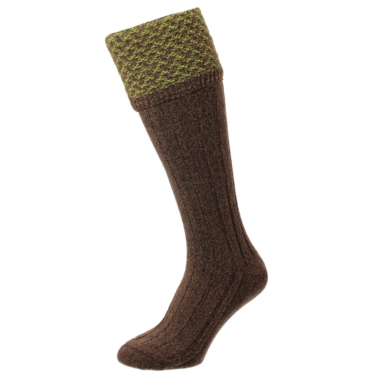 Bisley Hatfield Honeycomb Texture Shooting Socks - Conker