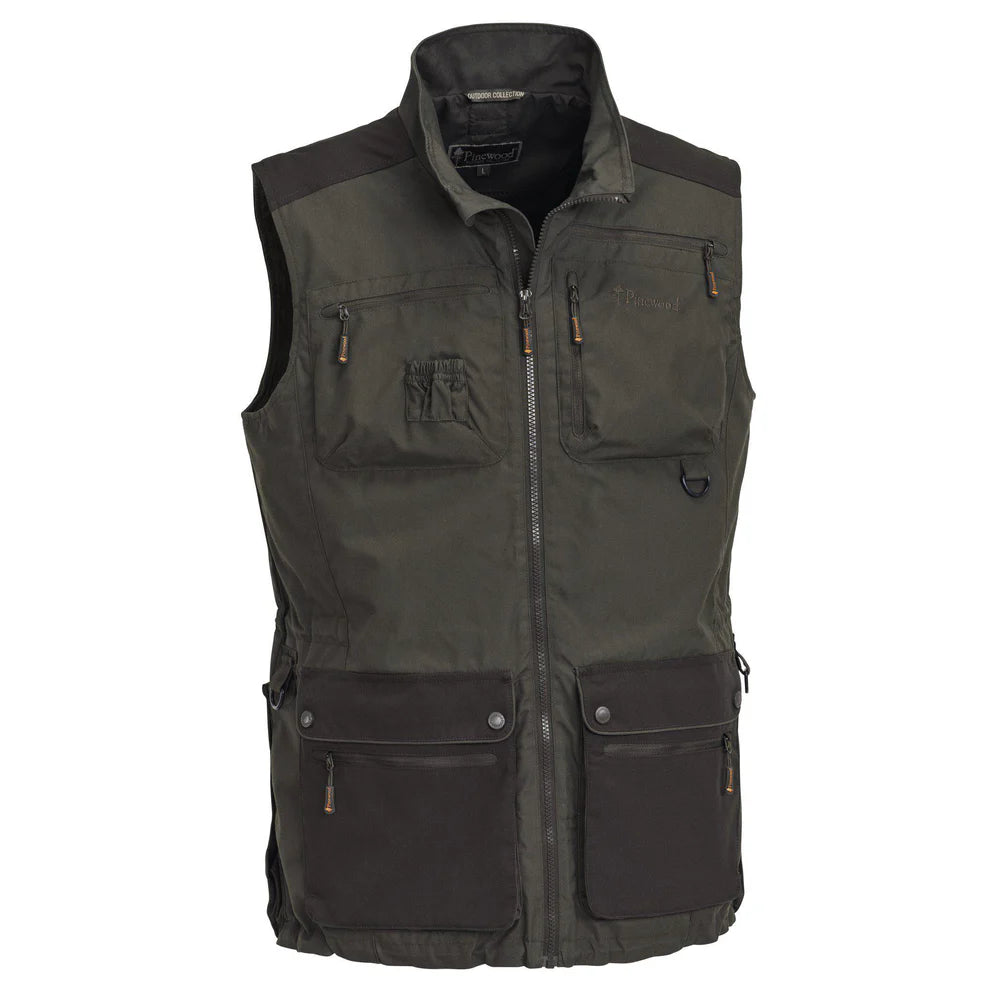 Pinewood Men's Dog Sports Vest - Suede Brown/Dark Olive (5081)