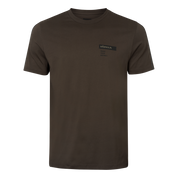 Harkila Logo Band S/S T-Shirt - Shadow Brown/Tarmac