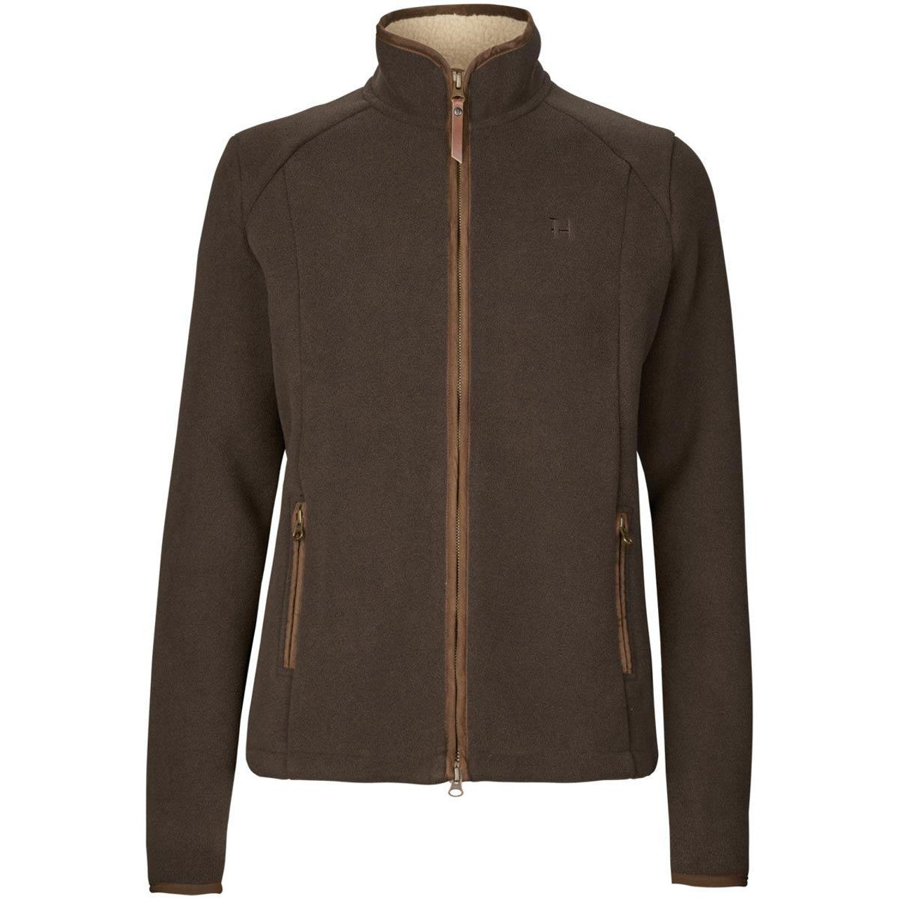 Harkila Ladies Sandhem Sherpa Fleece Jacket - Demitasse Brown