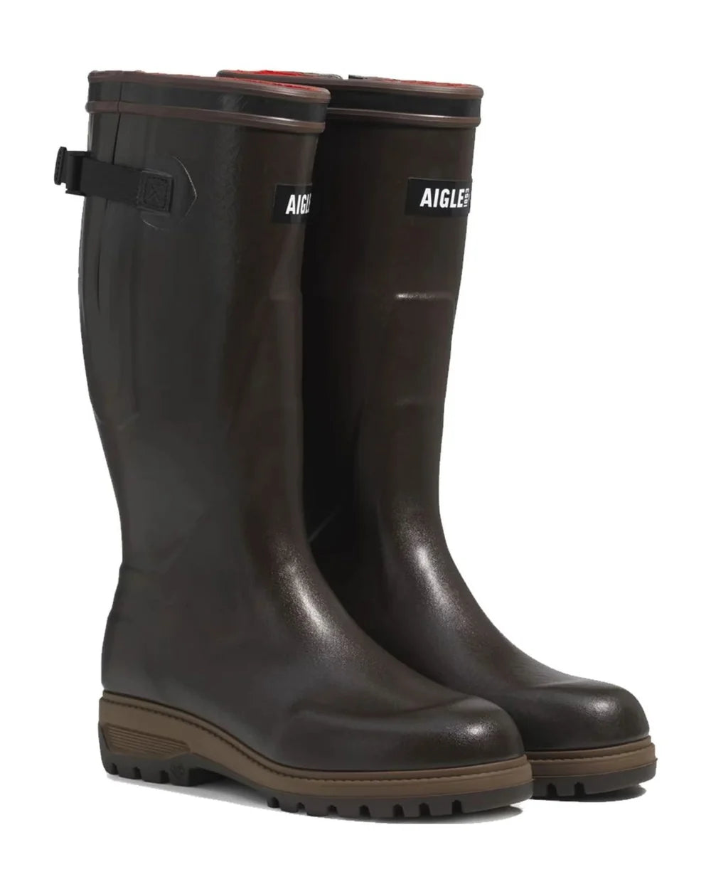 Aigle Parcours 3 Wellington Boots with Neomesh Lining - Brun
