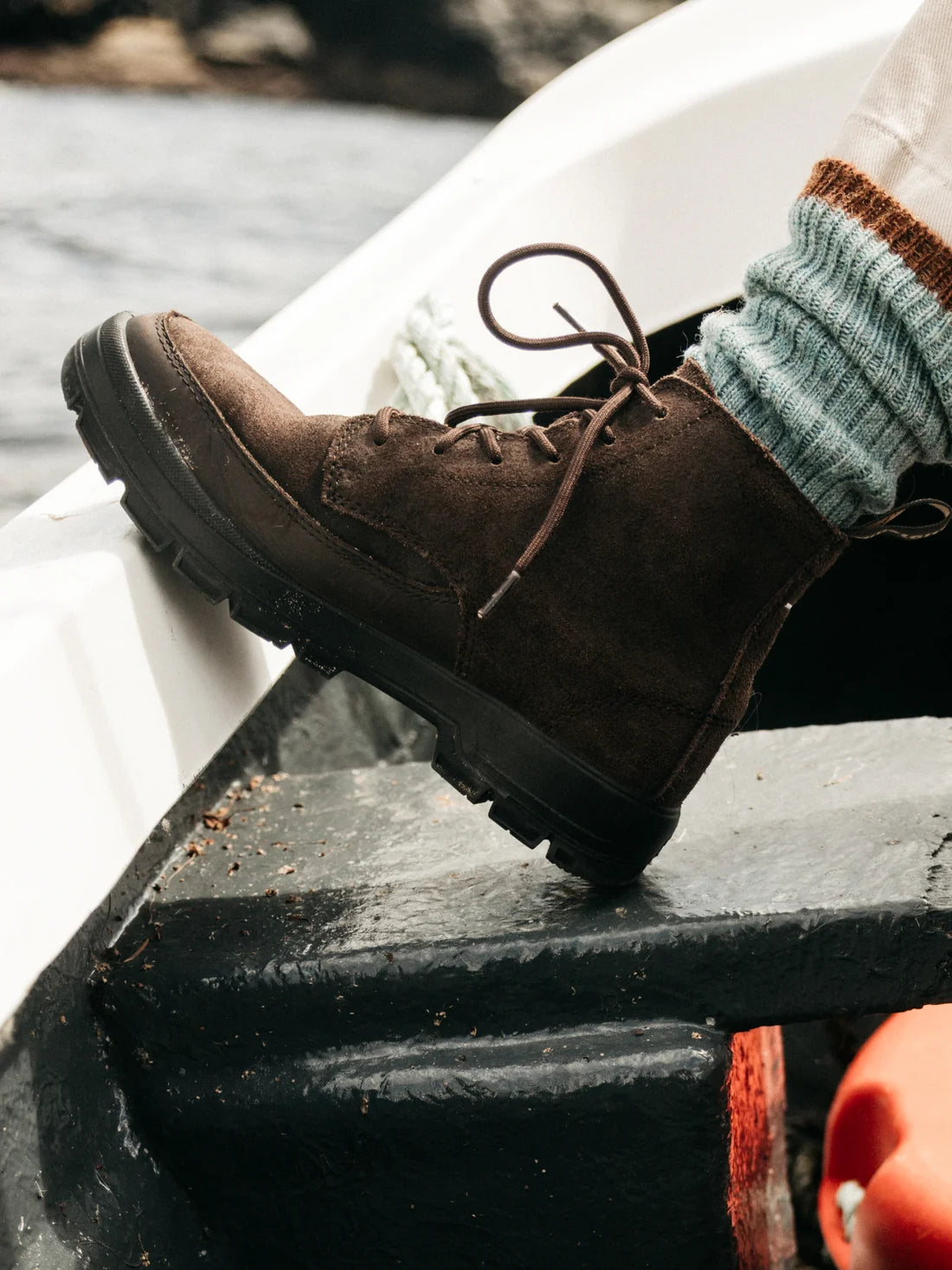 Blundstone X Finisterre Lace Up Boot - Dark Brown