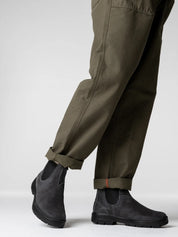 Blundstone X Finisterre Boot - Steel Grey Leather with Olive Elastic