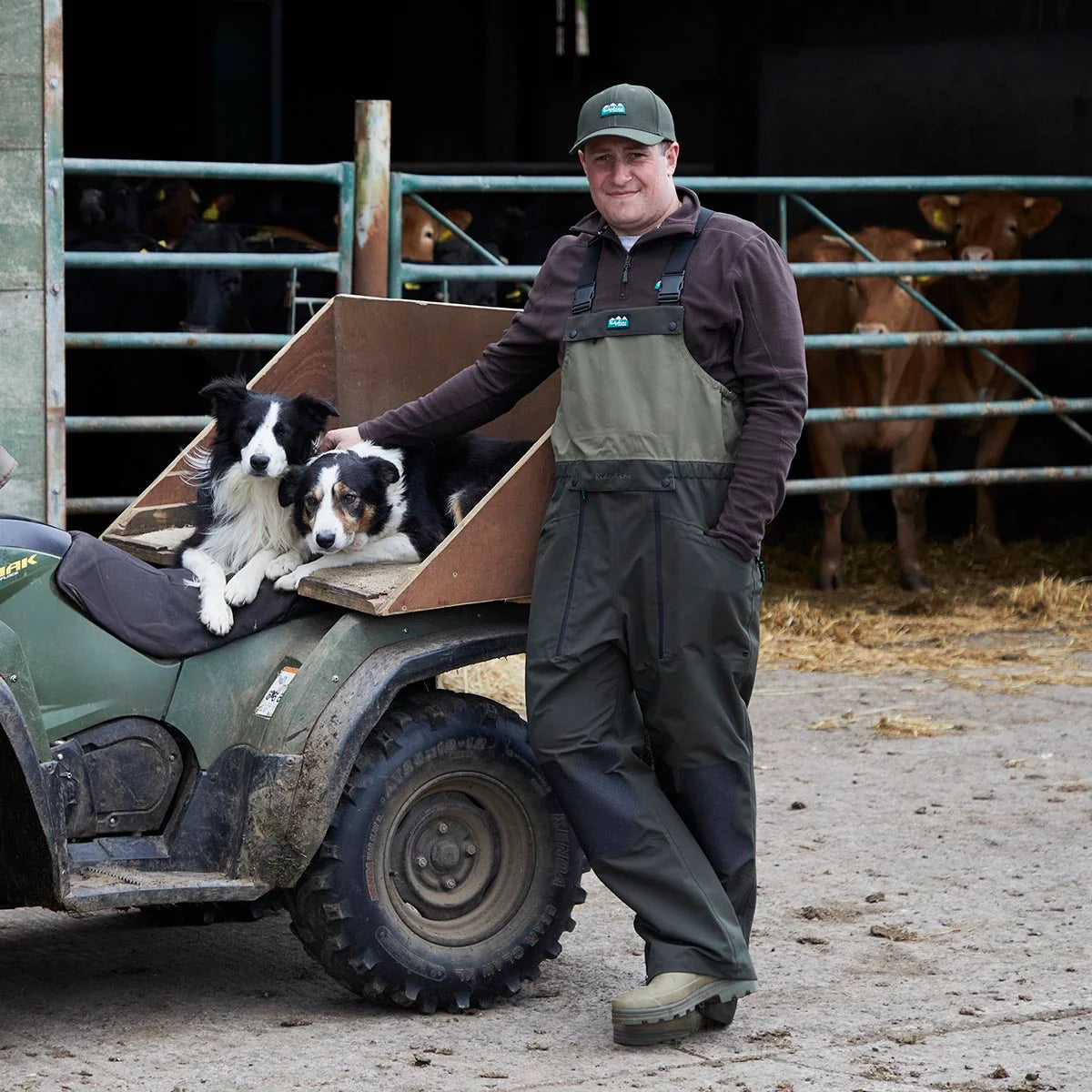 Ridgeline Agri Pro Bib & Brace - Deep Forest