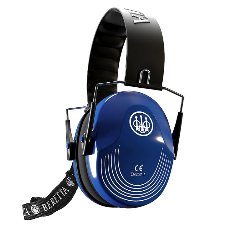 Beretta Standard Folding Ear Defenders - Solid Blue