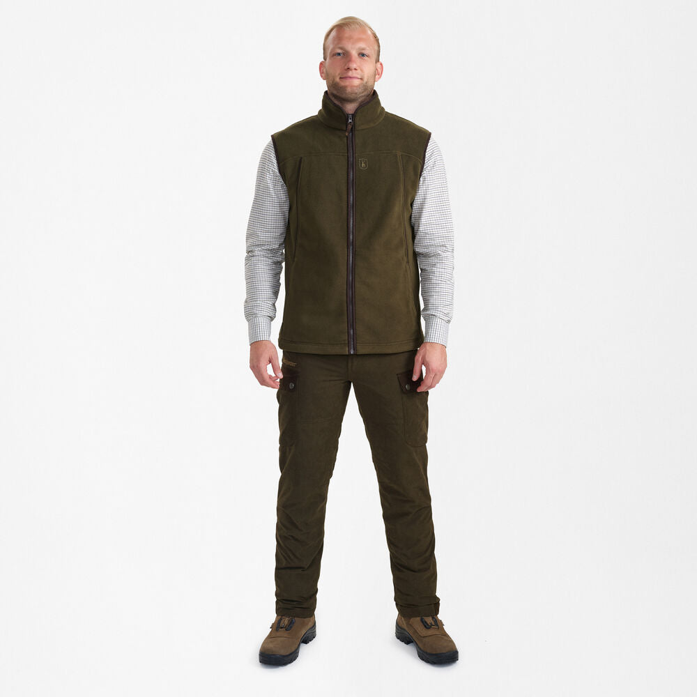 Deerhunter Eagle Fleece Waistcoat - Tarmac Green