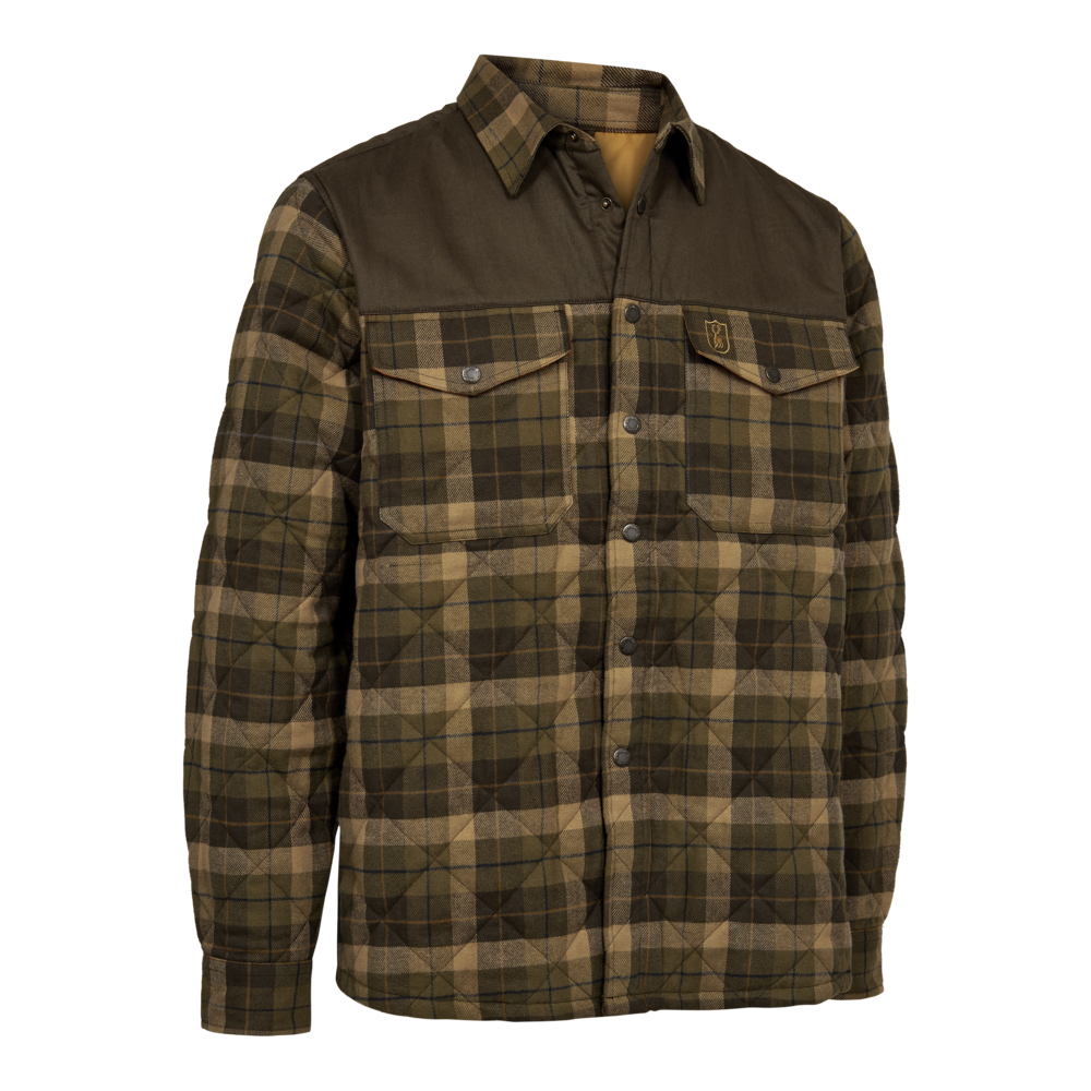 Deerhunter Elbert Padded Shirt - Brown Check