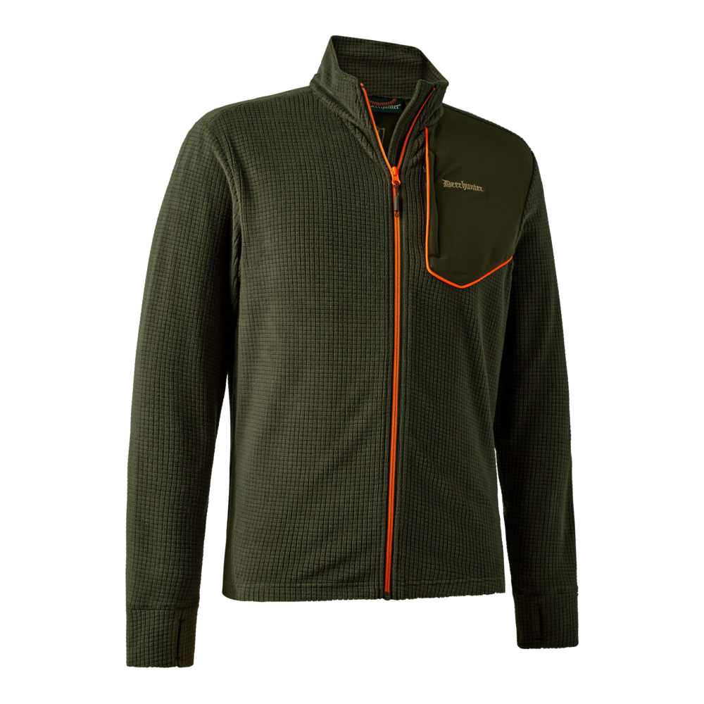 Deerhunter Chamois Full-Zip Fleece - Forest Green
