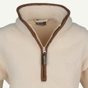 Jack Pyke Ladies Half Zip Sherpa Fleece Pullover - Sail