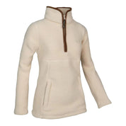 Jack Pyke Ladies Half Zip Sherpa Fleece Pullover - Sail