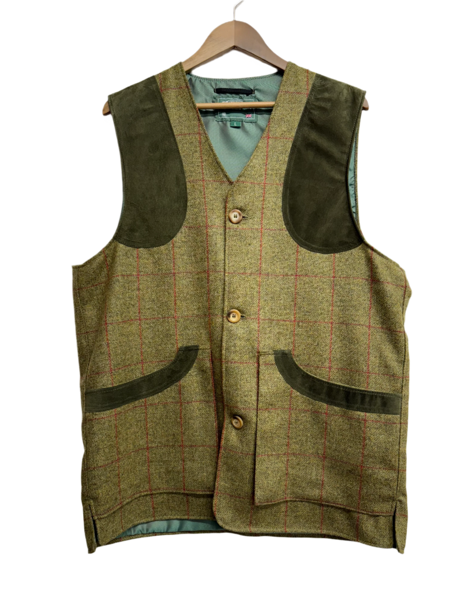 Green Oak Tweed Waistcoat