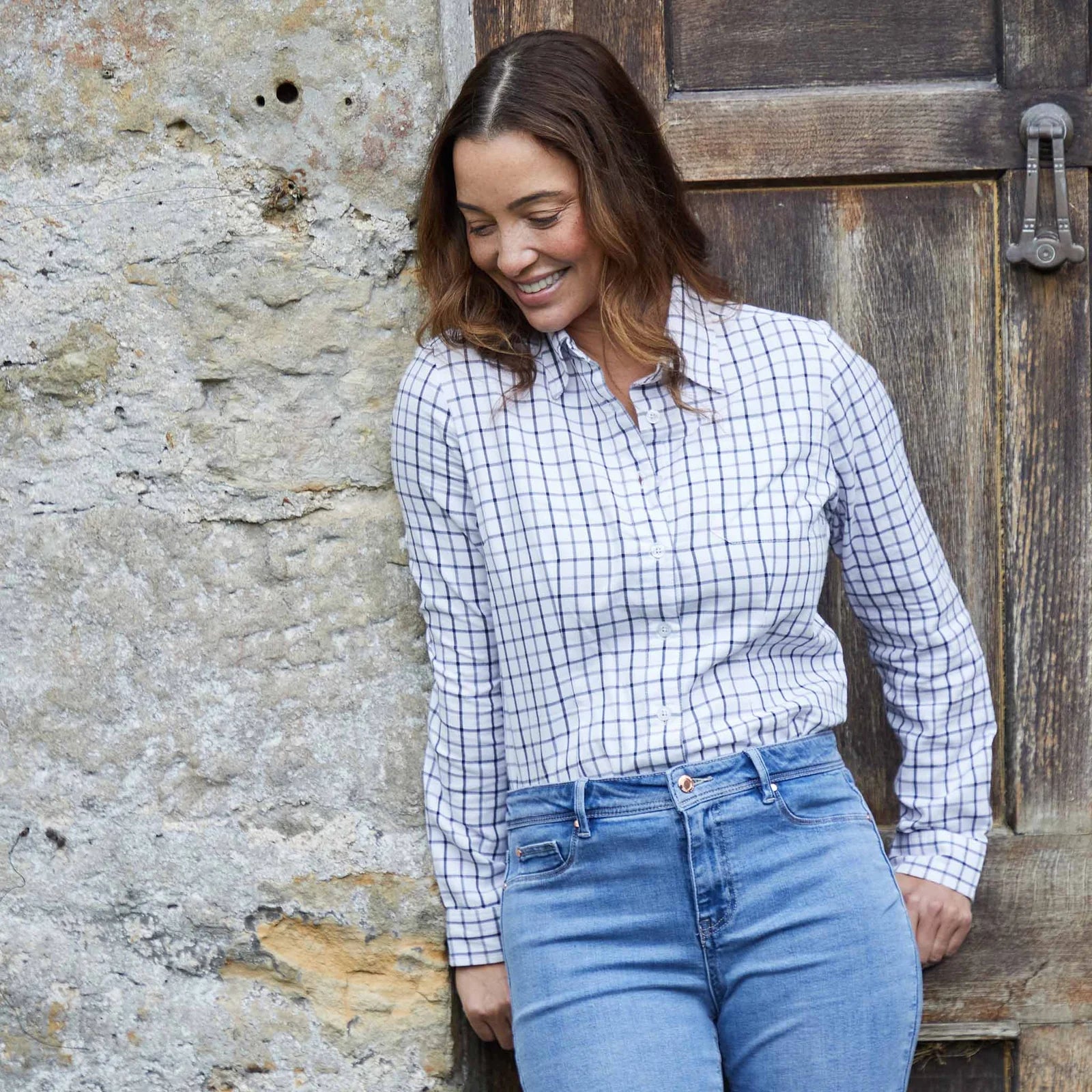 Ridgeline Women's Sedgebrook Shirt - Navy/Storm Check
