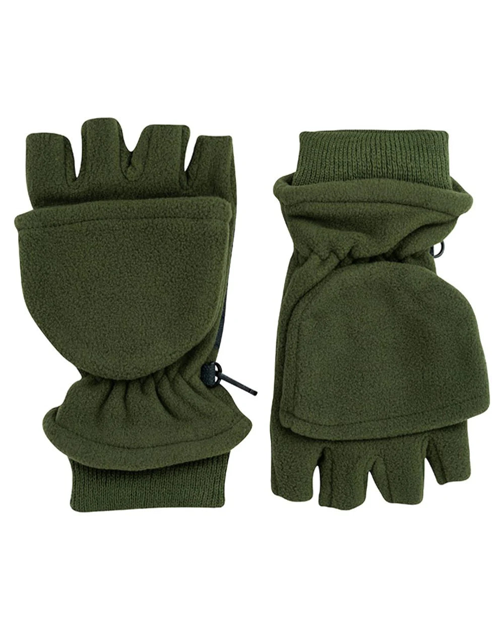 Jack Pyke Fleece Shooters Mittens - Green